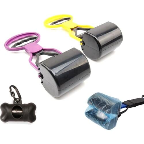 Portable Pet Dog Cat Pooper Long Handle Jaw Poop Scoop Cleaner Pick Up Animal Waste For Dog Supplies Outdoor Cleaning Tool