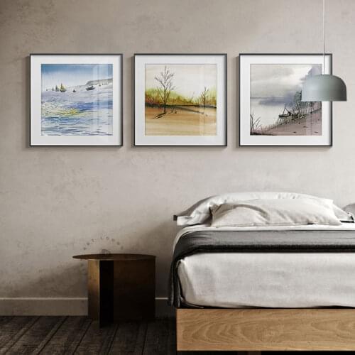Modern Seasons Landscape Canvas Painting Posters New Fashion Wall Art Pictures For Living Room Bedroom Dining Room Unique Decor