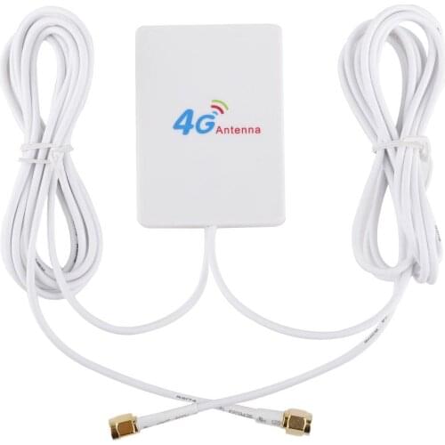 SMA Connector 4G LTE Pannel Antenna Dual SlIder Connector for HuaweI 3G 4G LTE Router Modem AerIal