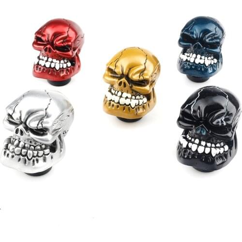 Skull Shape Head shift knob Car Accessories Decoration Car Manual Gear Stick Shifter Lever Knob gear shift knob
