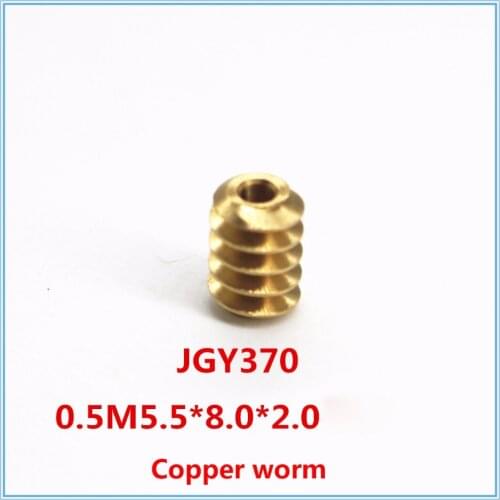 JGY370 self locking turbine worm motor parts 0.5M worm copper worm self locking slow speed motor worm