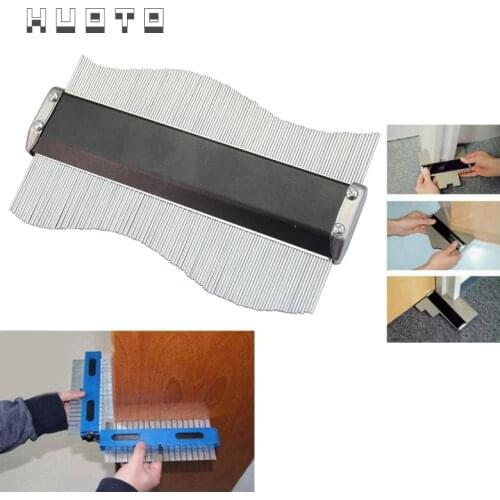 Steel Contour Profile Copy Gauge 125mm/150mm/200mm/400mm Duplicator Wood Marking Tool Tiling Laminate Tiles General Tools