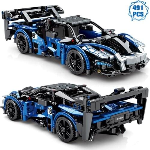 Technical Moc Famous Car Series Assemble Building Blocks Expert Sport Racing Vehicle Model Bricks Toys for Boys Holiday Gifts