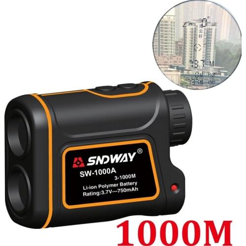 Telescope Laser Rangefinder 1000m Laser Distance Meter 8X Monocular Golf hunting laser Range Finder tape Measure Roulette sports