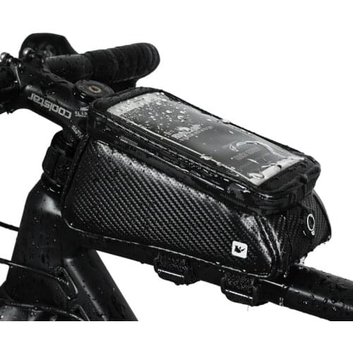 RHINOWALK Waterproof Bicycle Touch Screen Phone Case Windproof Touch Screen Cycling Winter Gloves Bike Bag Bicycle Top Tube Bag