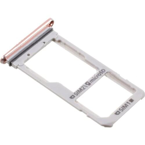 CFYOUYI New Replacement Dual SIM MicroSD Card Tray Slot for Samsung Galaxy S7 edge G935 - Rose Gold
