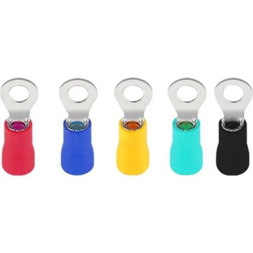 RV2-4S 1000PCS Ring Insulated Terminal Cable Wire Connector Electrical Crimp Terminal Wiring 1.5 - 2.5 Square RV2 - 4