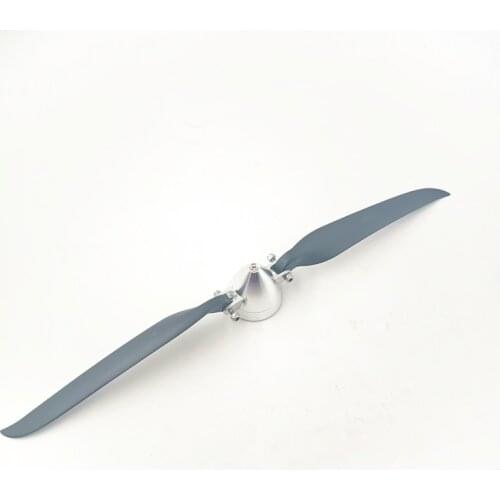 2 Blades Folding paddle With CNC aluminum paddle cover spinner diameter 38 4'' for Glider Fixed-wing Drone RC model parts