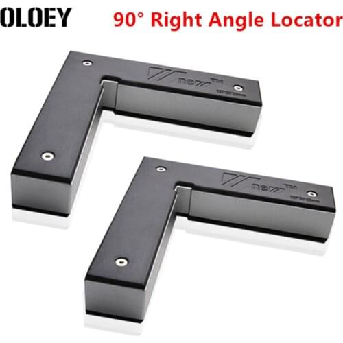 2PCS Carpenters Square 90º Right Angle Clamp 90 Degree Angle Ruler L-Square Auxiliary Positioning Holder Woodworking Tool Set