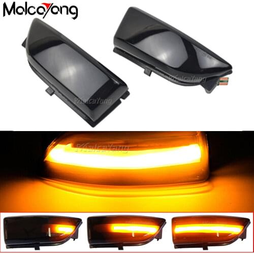 Dynamic Turn Signal Light LED Rearview Mirror Sequential Indicator Blinker For Ford Ranger T6 Raptor Wildtrak Everest 2015-2019