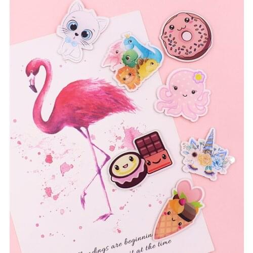 5pcs/lot Japan and South Korea ins patch cartoon children student gifts cute acrylic needle-free bag sweater girl accessories