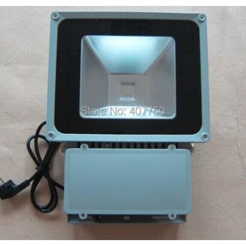 American power plugs waterproof IP65 single color COB 80w led flood light used for supermarkets and public halls