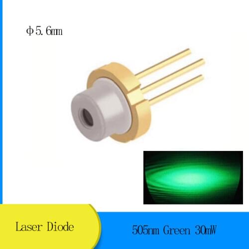 505nm Green 30mW D5.6mm Laser Diode