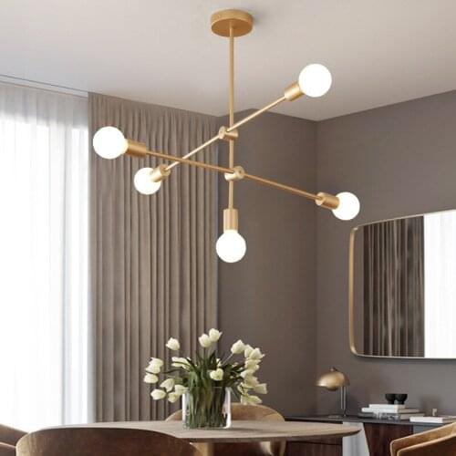 Post-modern Designer Creative Art E27 Living Room Bedroom Chandelier Nordic Minimalist Study Restaurant Cafe Bar Chandelier