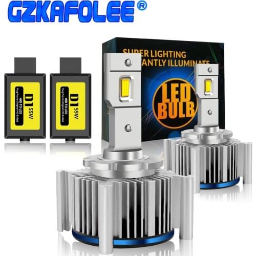 2PC D1S D2S Headlight Canbus Bulb D3S D4S D1R D2R D3R D4R LED Car Light No Error 55W/35W Kit to Replace HID Conversion Lamp