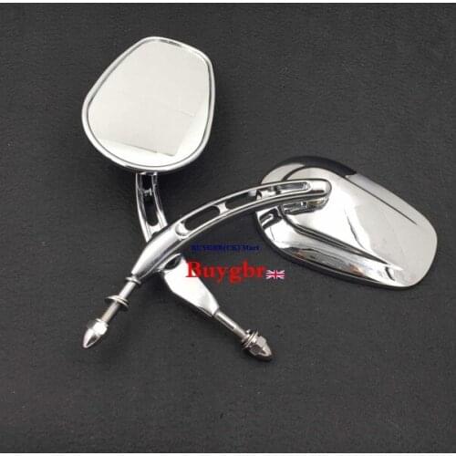 Chrome black For Harley Davidson 883 1200 1982-later 1985-1989 FLHR XL1200X FLHRC all models 2014 FLHTKSE FLHRSE6 Mirrors Buygbr