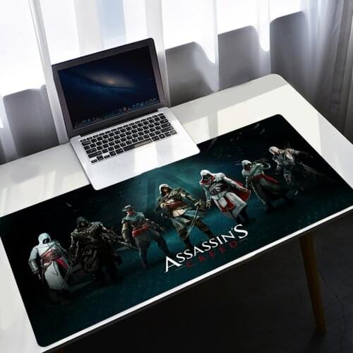 Assassins Creed Mausepad Anime Gaming Keyboard Mouse Pad Big Speed Office Computer Accessories Desk Mat Pc Gamer Girl Mousepad