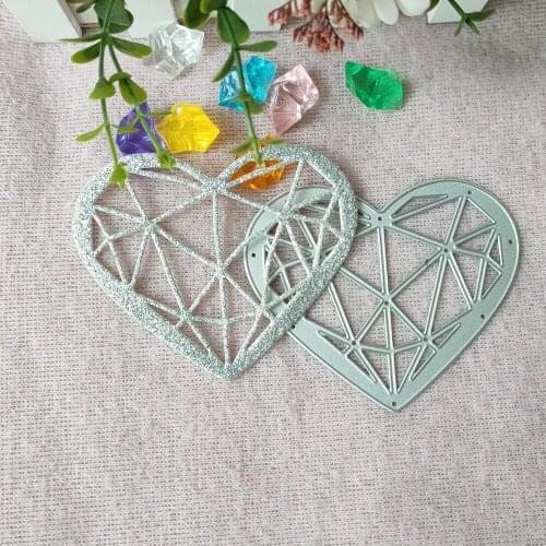 Lace hearts craft die metal cutting die scrapbook stamp carving paper card stamping die new DIY die
