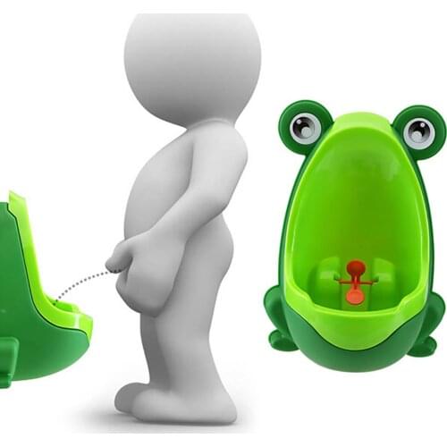 Cute Frog Shape Children Boys Potty Pee Toilet Training Urinal with Suction Cups superise design baby care supplies