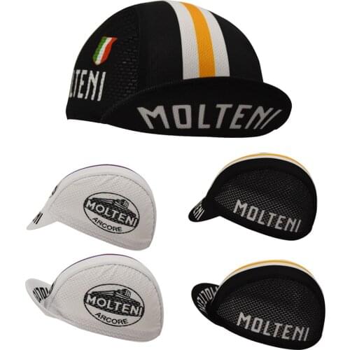 Molteni Cycling Caps Black Bike Hats white Summer Breathable Bicycle Headgear 2 Styles