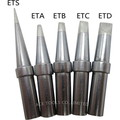 5 PCS WELLER ET Soldering Tip for WES51 WESD51 WE1010NA WE1010 WE1010EU WTL1000S-0 PES51 PES50 LR21 LR20 Iron Welding Bit