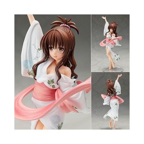NEW hot 22cm To LOVE Yuuki Mikan bathrobe action figure collection toys Christmas gift