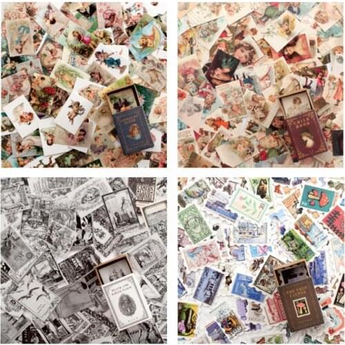 New Mini Retro Book Pages Plant Collage Material Paper Vintage Scrapbooking Craft Decorative Journal DIY Planner Junk Paper J0R8