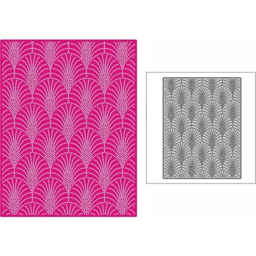 New Dotted Oval Sector Background Plate 2021 Metal Cutting Dies for DIY Scrapbooking and Card Making Embossing Craft No Stamps