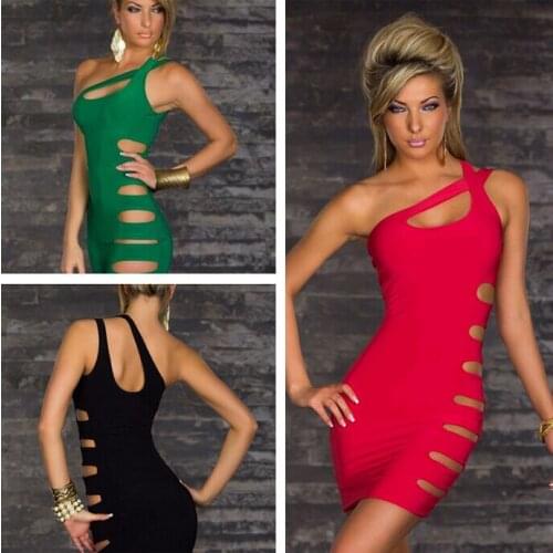 Wholesale New arrival Prom Queen sexy lingerie Womens Clothingsexy nightclub clubwear Ms Oblique shoulder one-piece Dresses