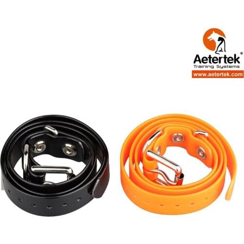 Durable Dog Collar PU Strap Replacement for Aetertek models Orange Green Silver Black