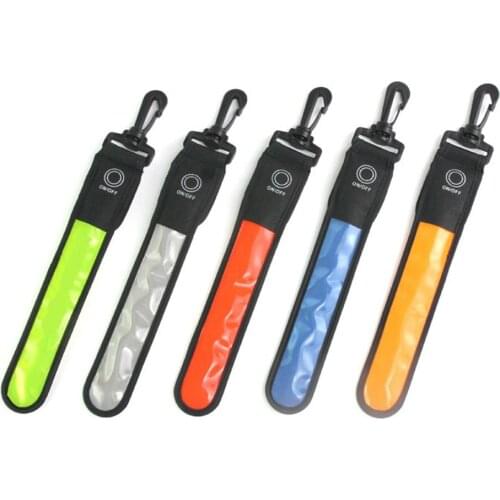 Bag LED Reflective Strap Safety Pendant for Outdoor Sports Riding Night Running Mountaineering