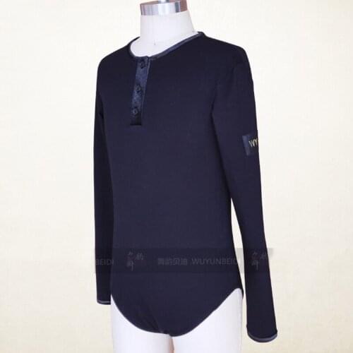 High Quality Boys Ballroom Latin Dance Leotard Tops Professional Children Teen Latino Dancing Shirt Long Sleeved Bodysuit DL4058