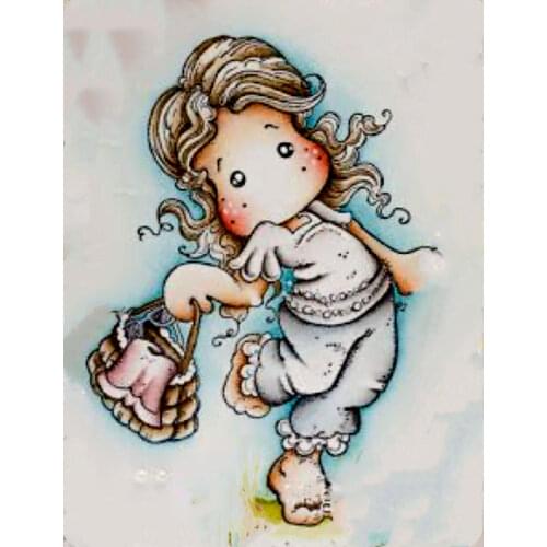 Yulan Shop Girl Transparent Silicone Rubber Stamp and metal die Sheet Cling Scrapbooking DIY Cute Pattern Photo Album Stamp