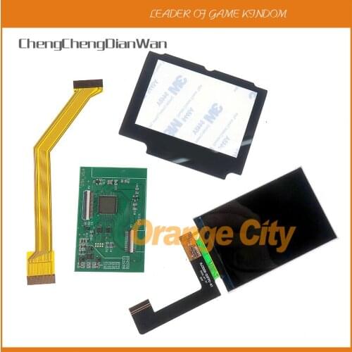 1set IPS LCD Screen For GBA SP Highlight Brightness V2.0 LCD For GameBoy Advance SP Low Power Screen IPS LCD Screen