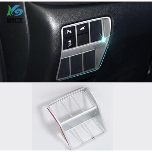 1Pcs ABS Chrome Headlight Switch Button Frame Cover Trim Car Styling Accessories Fit For Honda CRV CR-V 2017 2018 2019
