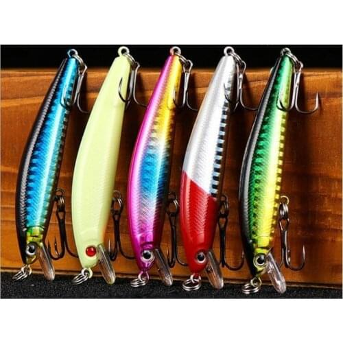 1PCS Minnow Fishing Lure 8.5cm 8g 3D Eyes Crankbait Wobbler Artificial Plastic Hard Bait Fishing Tackle