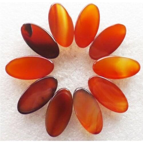 10 pieces/lot) Wholesale Natural Red Agates Oval CAB Cabochon 30x15x7mm Free Shipping Fashion Jewelry D513