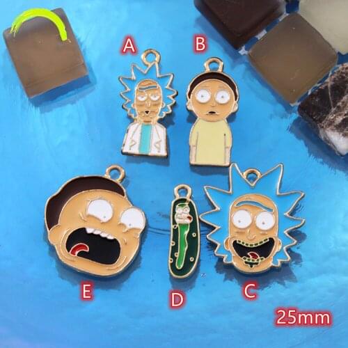 Korean Cartoon Charms 10pcs Enamel Worm Charm Pendants 10pcs cute Cartoon Figure Metal Pendant for earrings diy