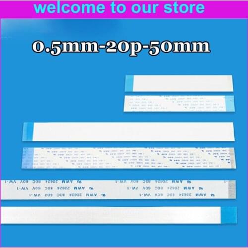 100pcs/lot FFC FPC Flexible Flat Cable 0.5mm pitch 20pin 50mm Isotropy or Anisotropy cable,20624.Welcome custom-made Order