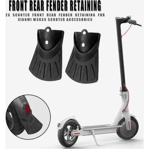 2Pcs Electric Scooter Front Rear Fender Mud Guard Retaining Fishtail Shape Lightweight For Xiaomi Mijia M365 Scooter Accessories