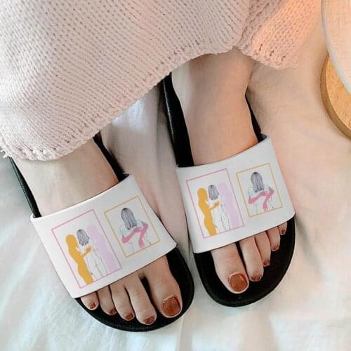 2021 Soft Flip Flops Women Home slippers Ladies summer Simple graphics slippers Woman Casual slippers zapatillas mujer