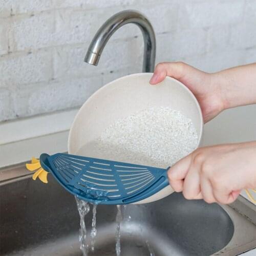 Cleaning Rices Washing Drain Board Colanders Strainers Plastic Fruit Noodles Vegetable Debris Filter Hollow out Kitchen Tools