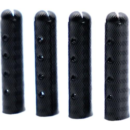 Coolstring 2.3CM*5MM Shoelaces New Aglets With Spiral Texture Pure Black Ropes End Strong Lacets Copper Metal Head 4 Pcs/Pair