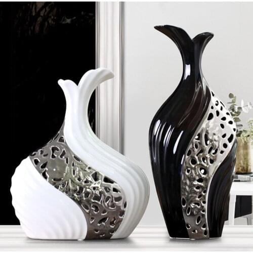 Home Furnishing Ceramic Vases Jewelry Inlay Bedroom Vase