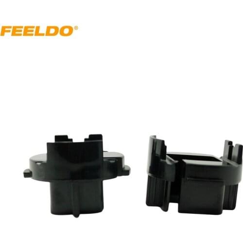 FEELDO 2pcs Car Bulbs Socket Conversion Adapter For Hyundai AVANTE/MISTRA/GRANDEUR HID Bulb Adapter Holder #HQ1339