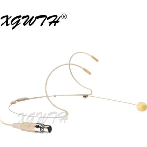 Headset Headworn Microphone 4 Pin Mini TA4F Microphone for Shure Wireless System & Bodypack Transmitter Electret Condenser Stage