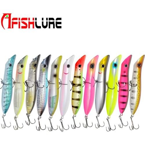 HL15 Sinking Popper Lure 116mm 38g Plastic Hard Bait Swimbait Fishing Bait Sinking Hard Fishing Lure