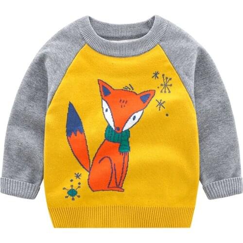 2020 Boys Sweater Cotton Casual 2-7Year Autumn Children Pullover Cartoon Full Sleeve Boys Clothing Winter Clothes