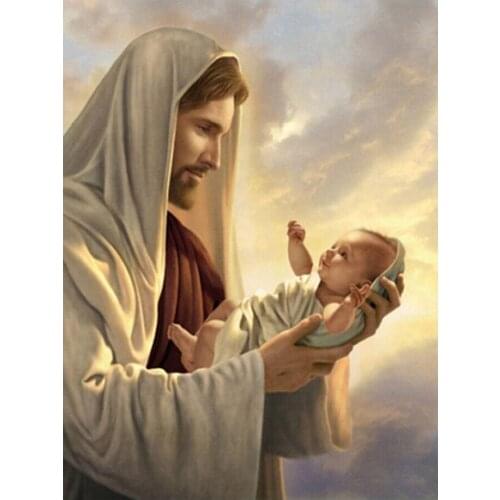 Jesus Christ Diamond Painting Round Full Drill Religion Portrait Nouveaute DIY Mosaic Embroidery 5D Cross Stitch Home Decor Gift