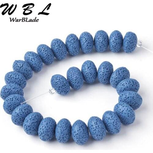 Natural 10x15mm Large Lava Rock Beads Multi Color Volcanic Stone Loose Beads For DIY Necklace Bracelets Earring Jewelry Making